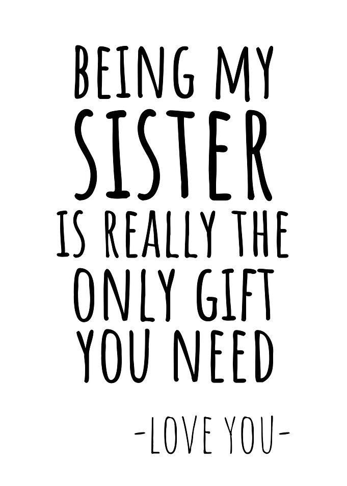 thank you sister
