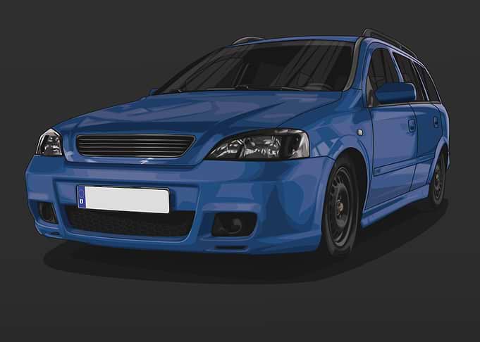 Opel Astra G Blue