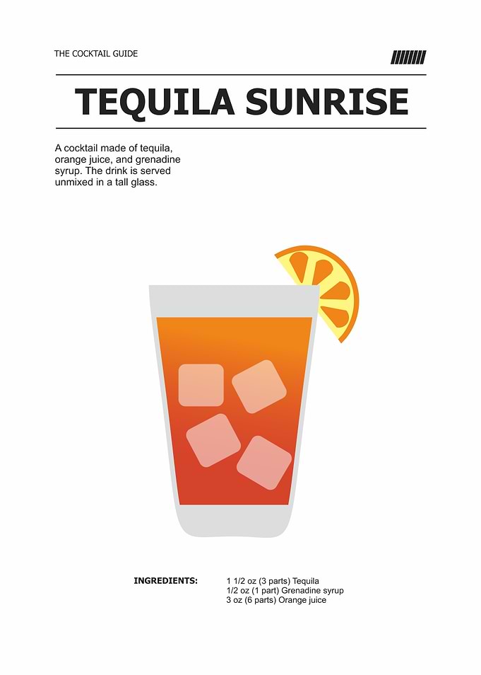 tequila sunrise cocktail