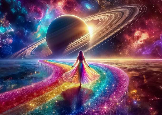 Rainbow Saturn