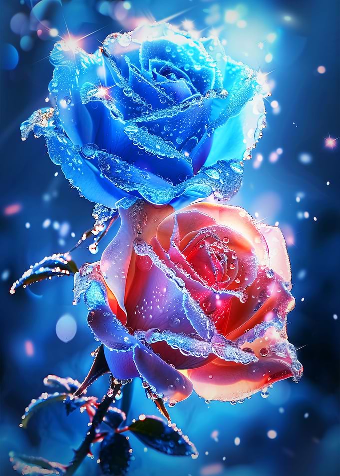 Blue and Red