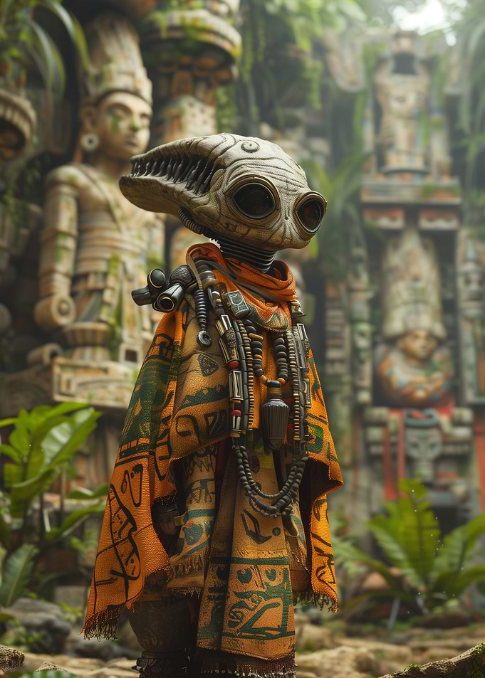 Mayan Alien Deity