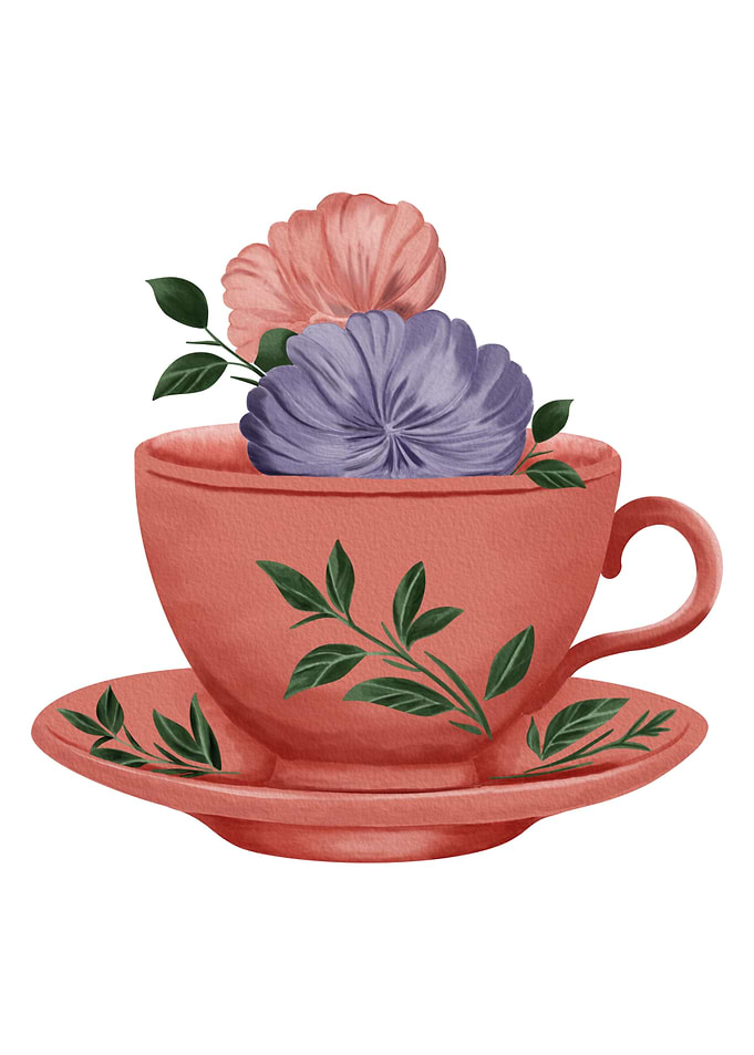 Tea Cup Flowers 1