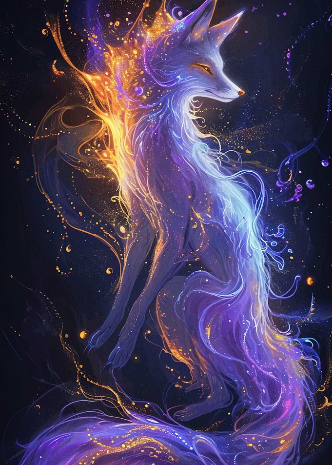 Kitsune Fox Colorfull