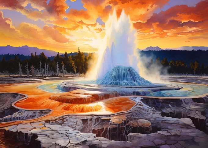 Yellowstone Sunset