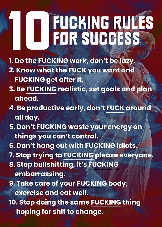10 fucking success rules