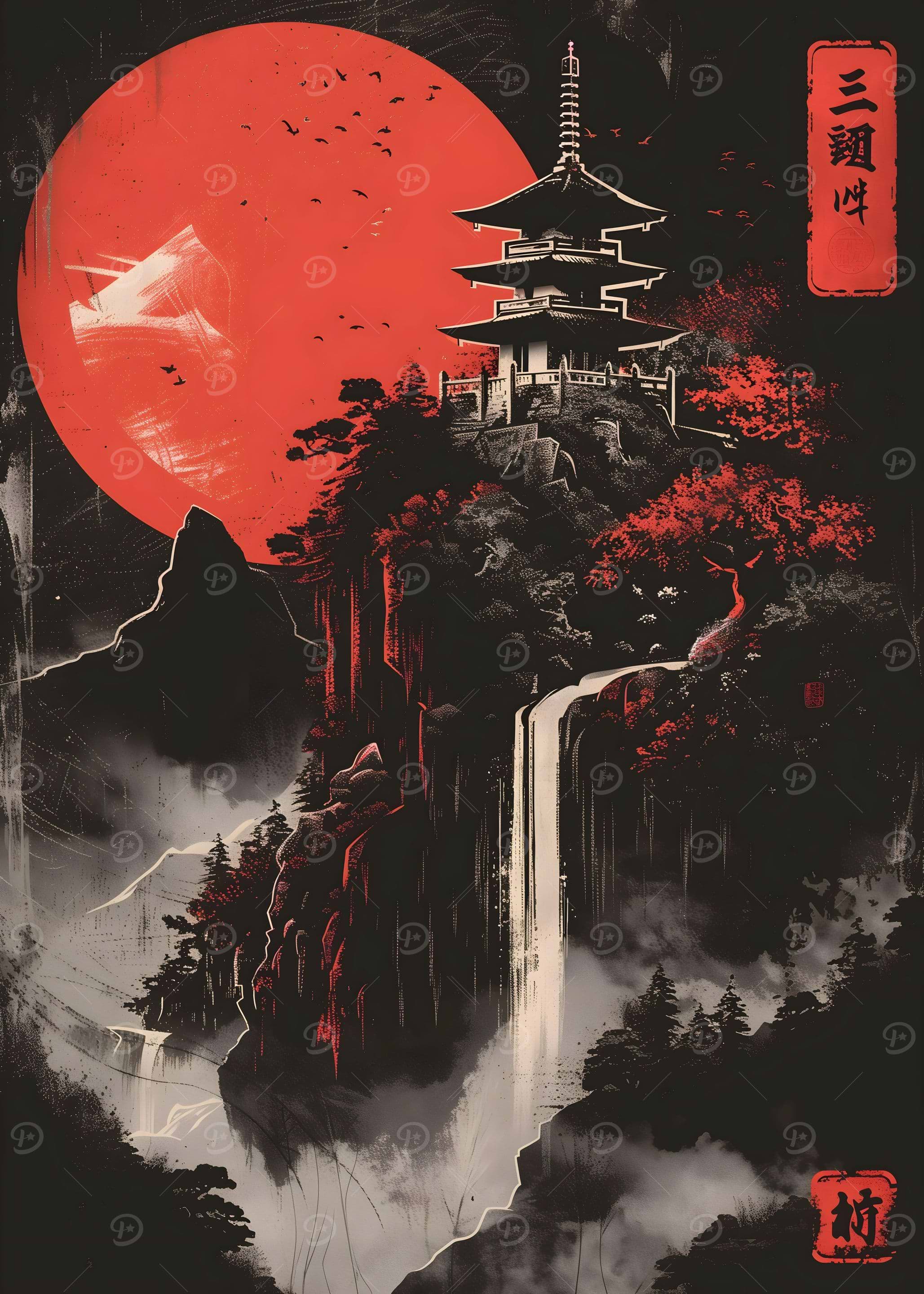 アート・デザイン・音楽 VISIONS of JAPAN Visions of Japan metal poster - Limited Edition | Displate