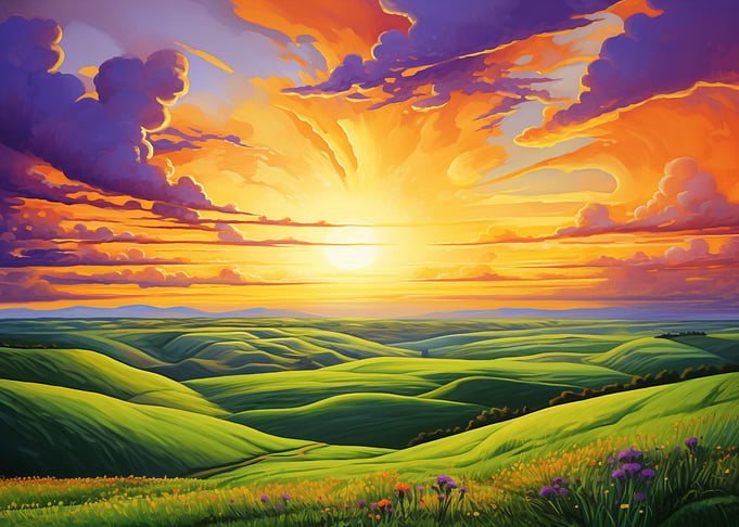 Flint Hills Sunset