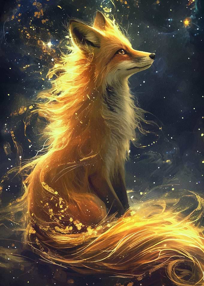 Kitsune Fox Colorfull