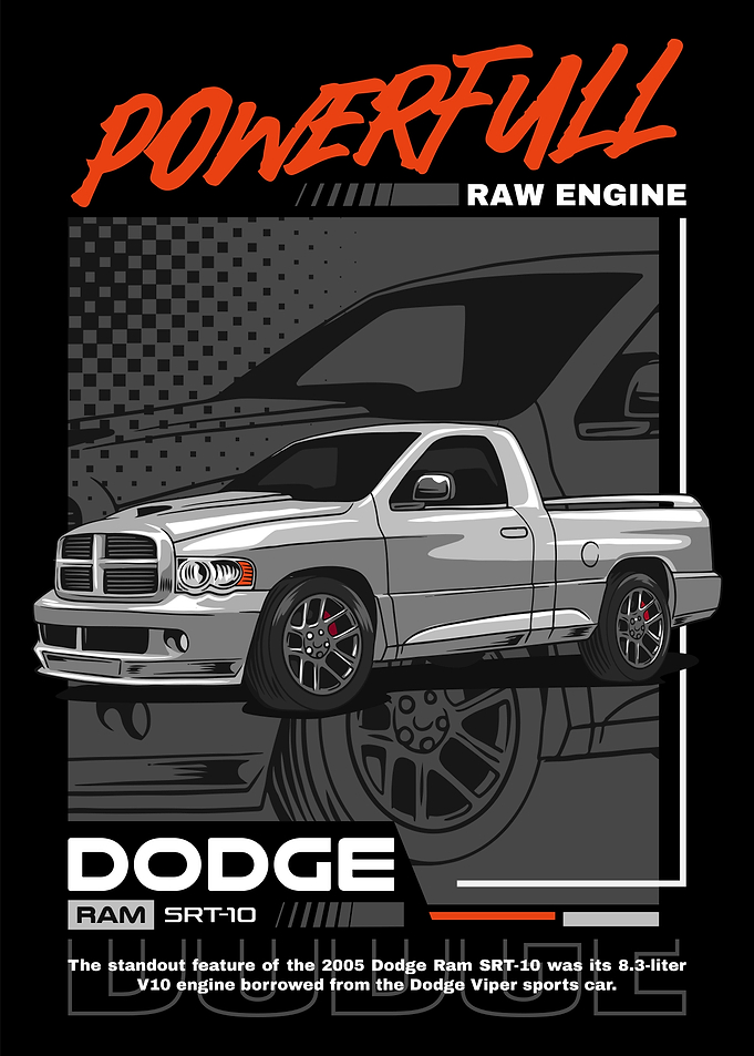 Powerful RAM SRT 10 Car