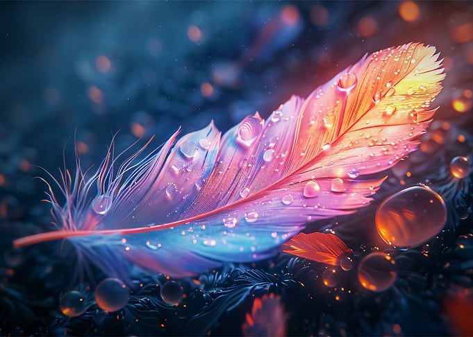 Rainbow Feather