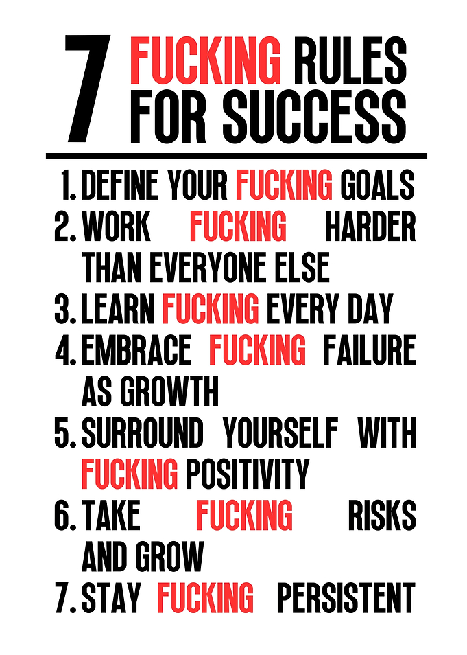 7 Rules For Success