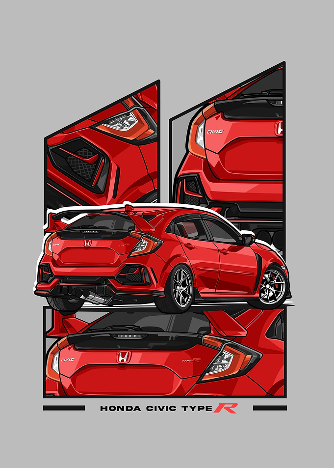 honda civic type r red