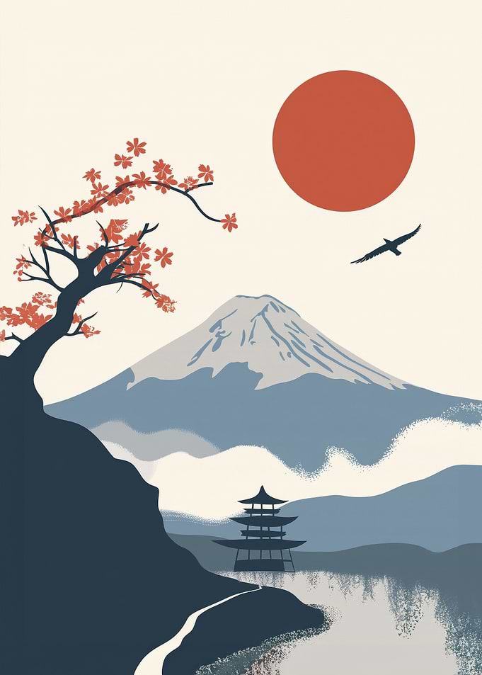 Japanese style landscape