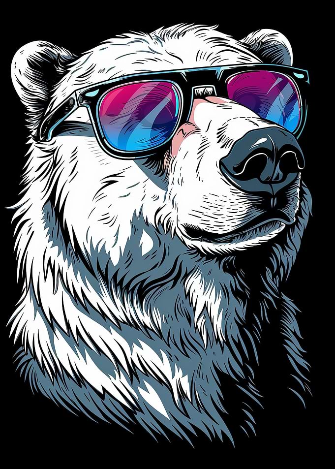 Polar Bear Colorful