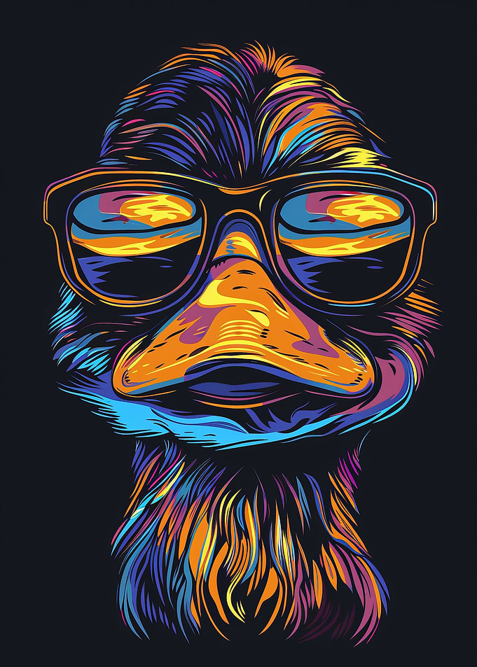 Platypus colorful