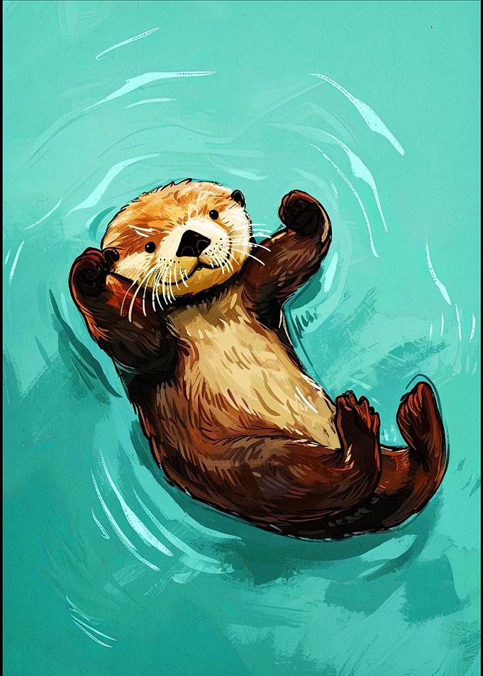 cute baby otter