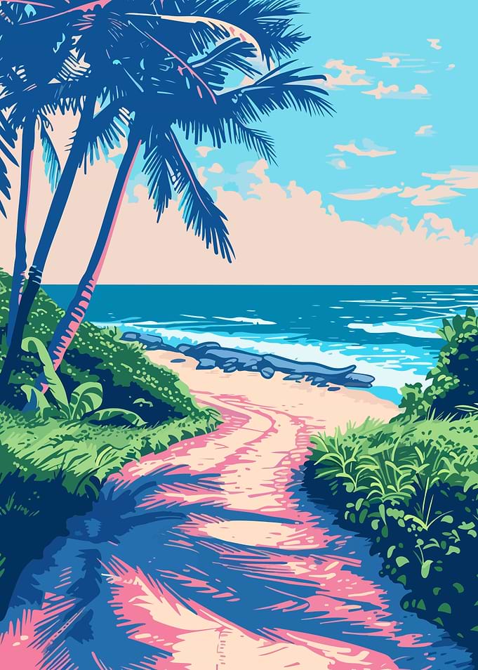 Beach Path Minimalist