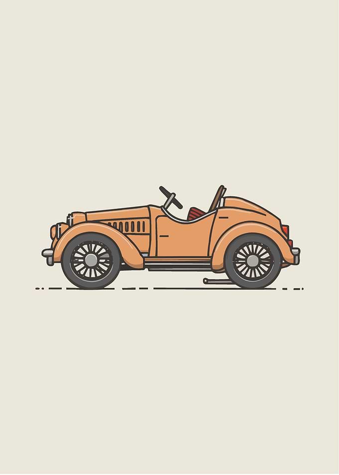 Classic pedal car