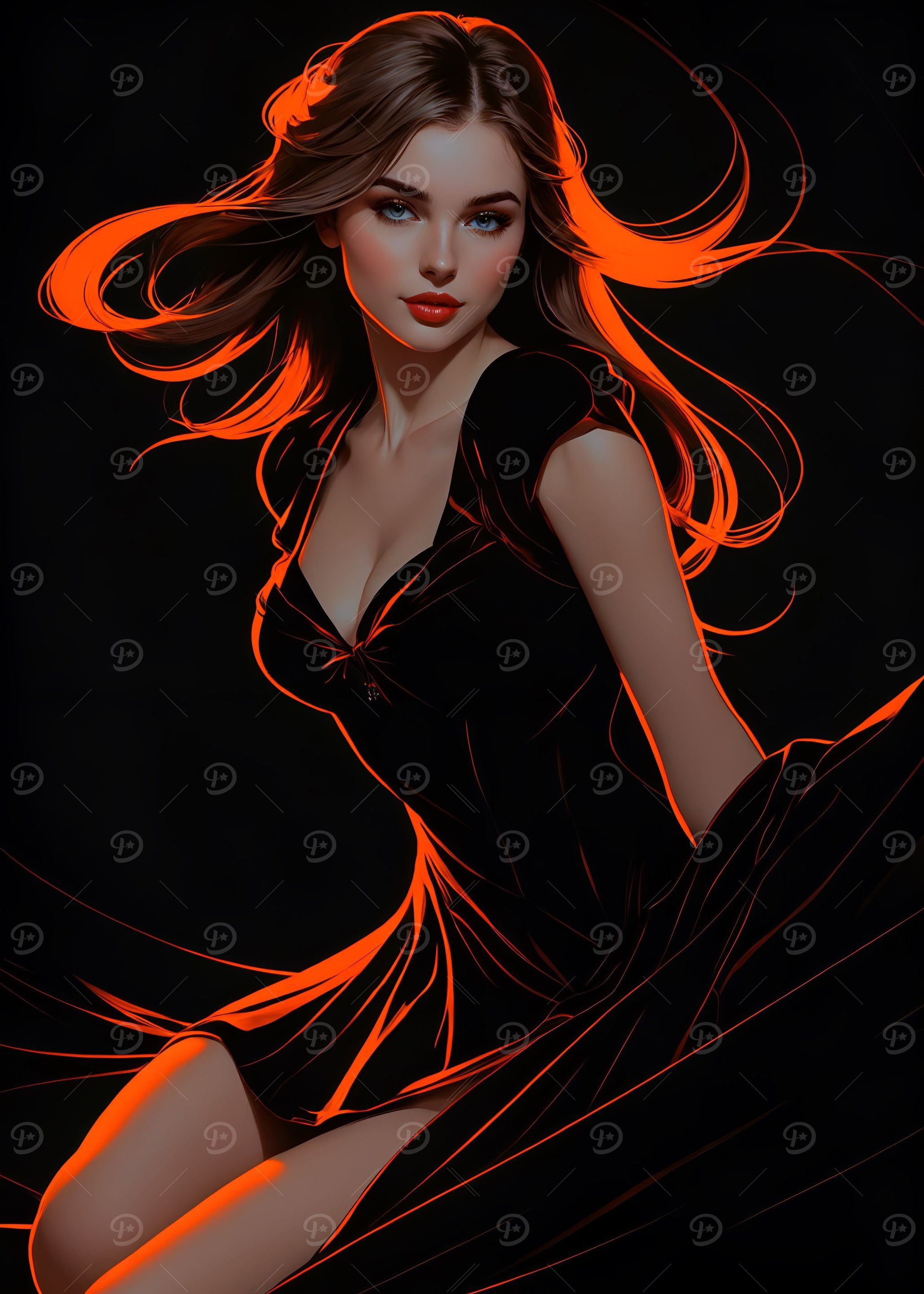 Orange Armas Beauty Model