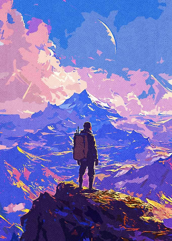 Traveling in Space Paint