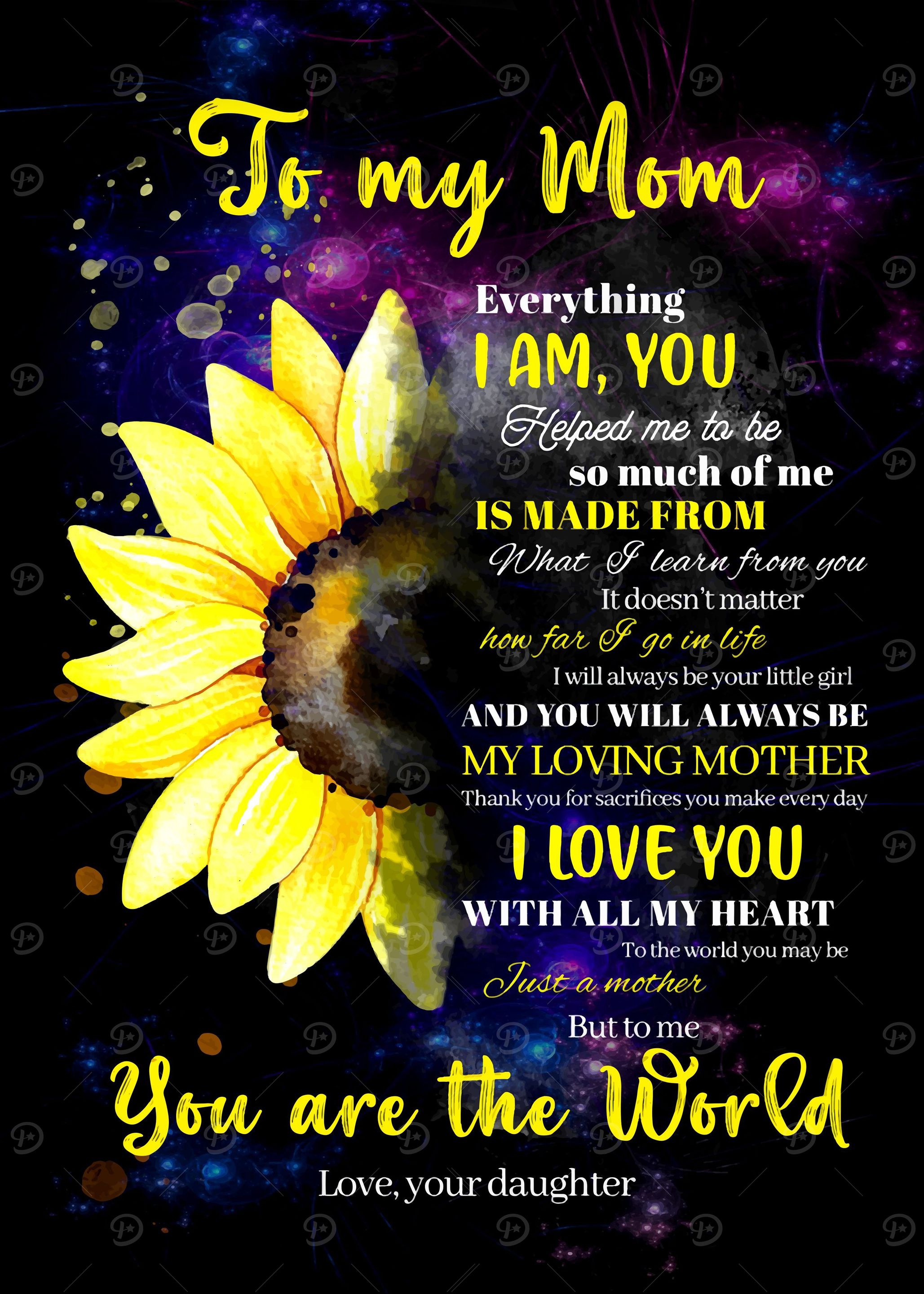 Suflower To My Mom Mother