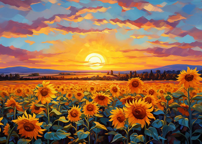 Sunflower Sunset
