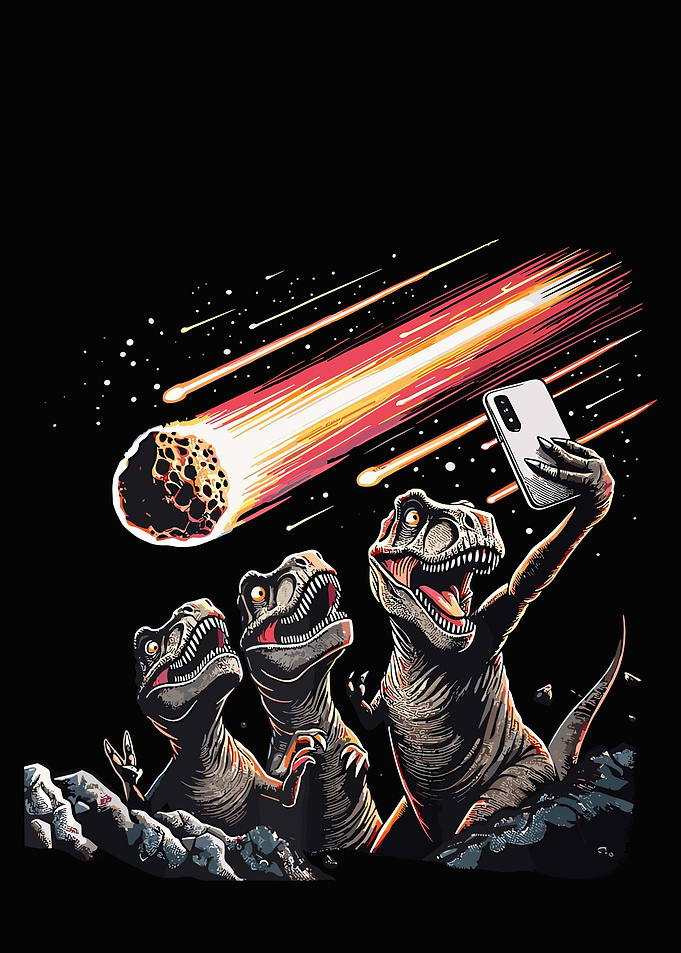 Funny Dinosaur TRex Selfie