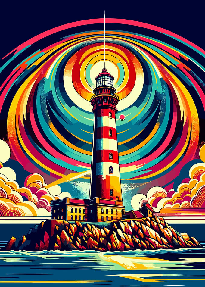Lighthouse wpap vintage