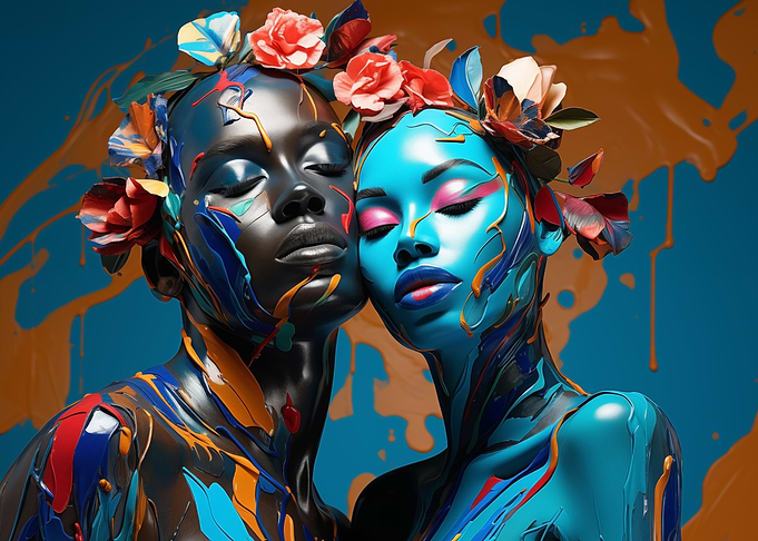 Colorful Love Painted