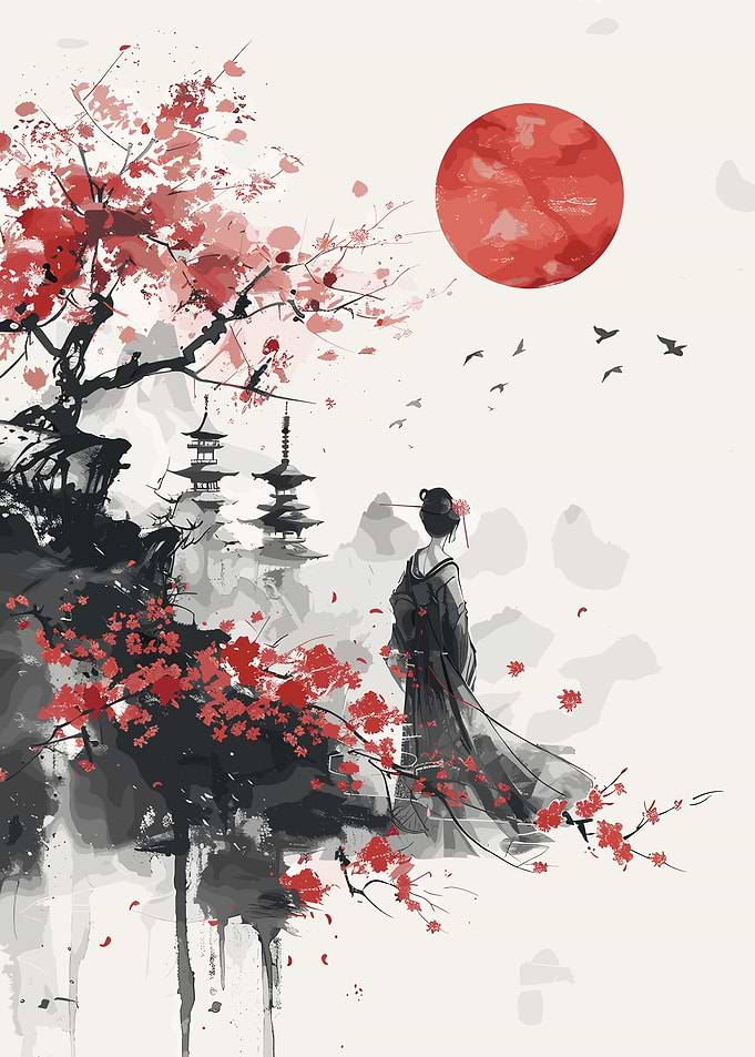 Geisha Sakura Japan