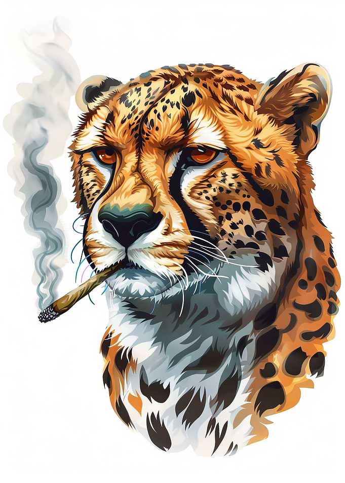 Cheetah Cannanbis Smoking