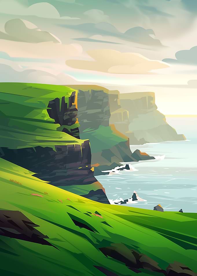 Colorful Landscape Anime