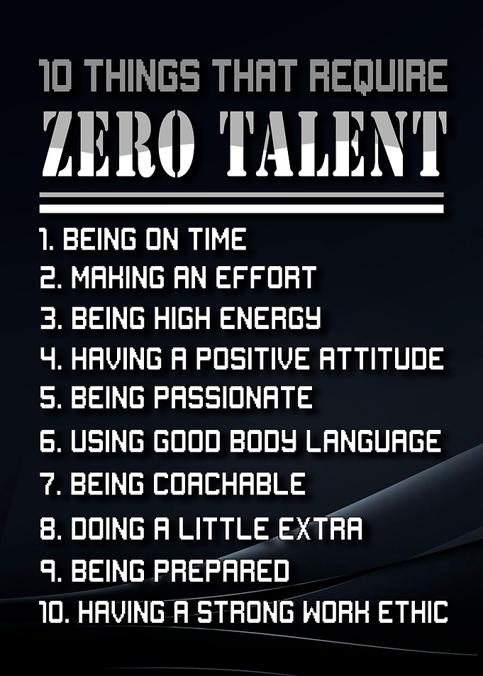 Zero Talent Motivational