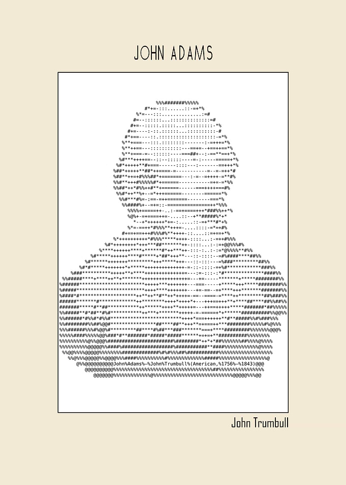 John Adams Ascii art