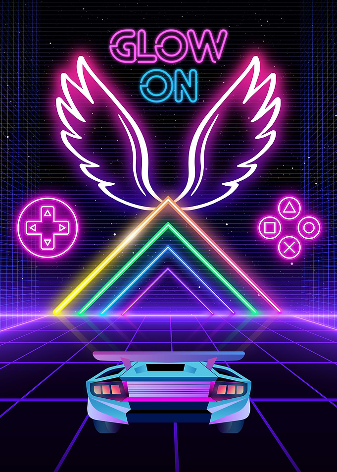 Neon Art Glow On