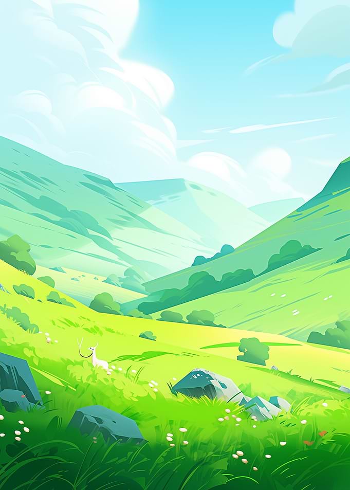 Colorful Landscape Anime
