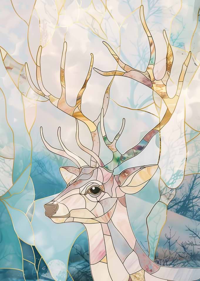 Deer Animal Gold Decor