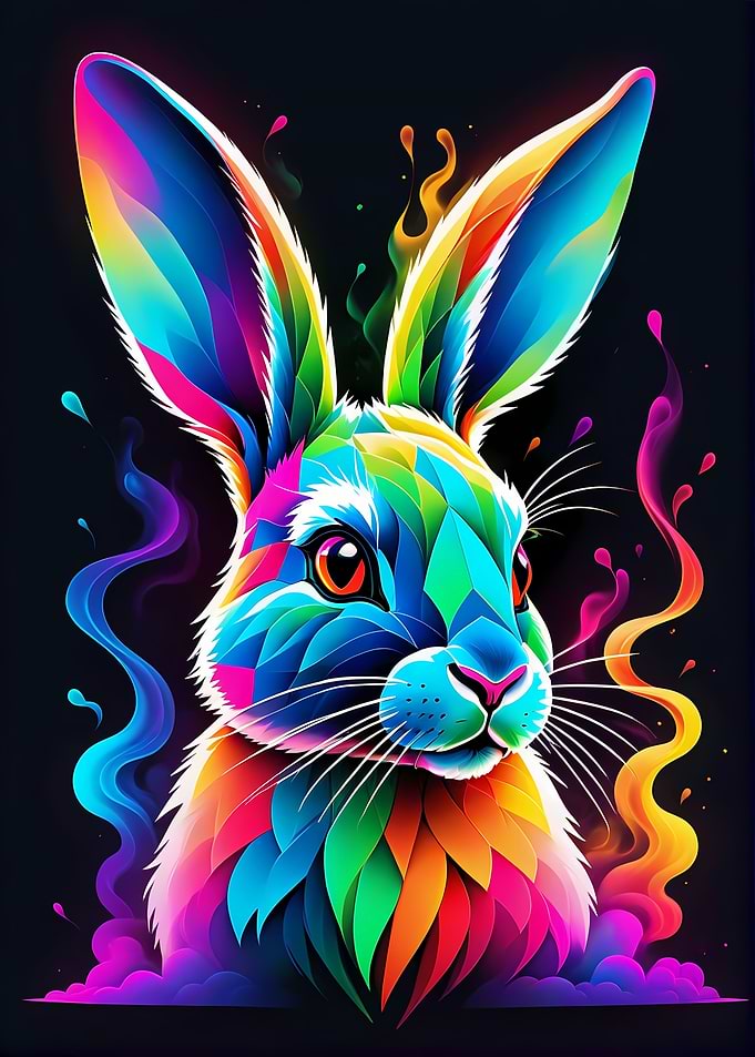 Geometric Color Animal
