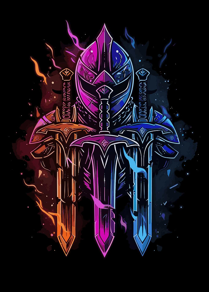 Neon Medieval Banner