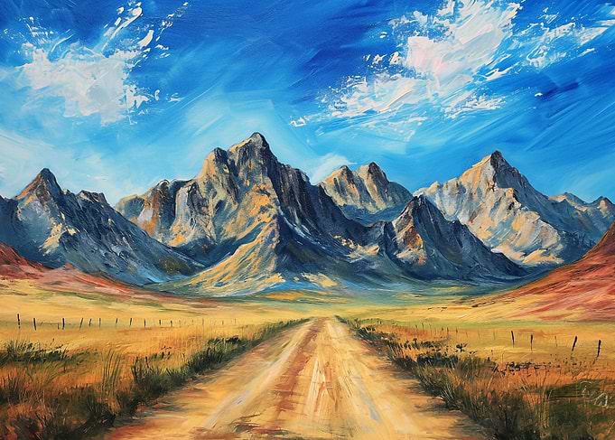 Desert mountain range