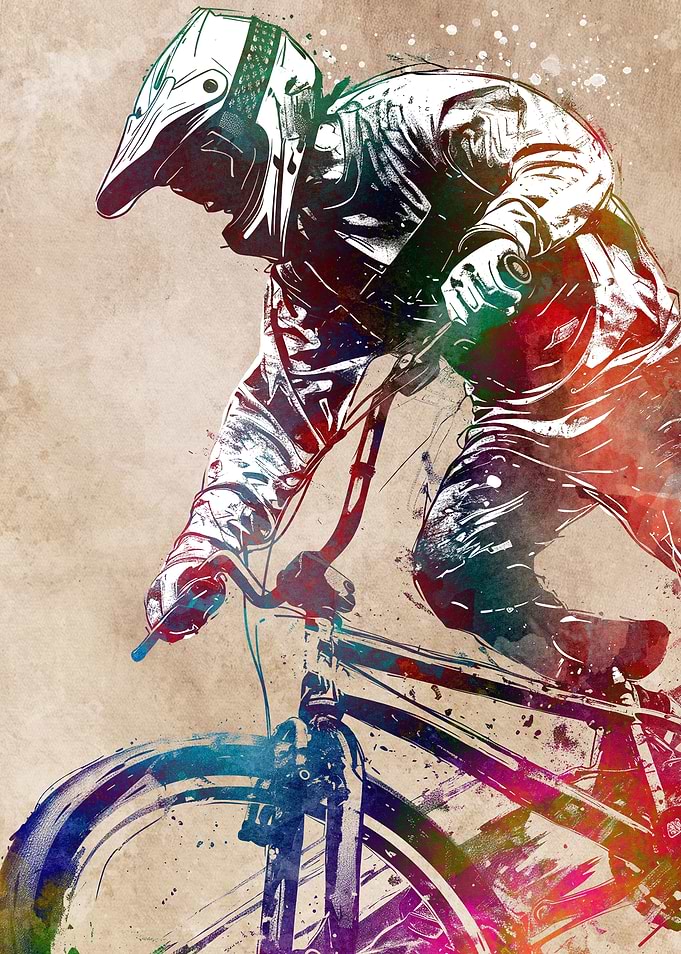 Bicycle sport art