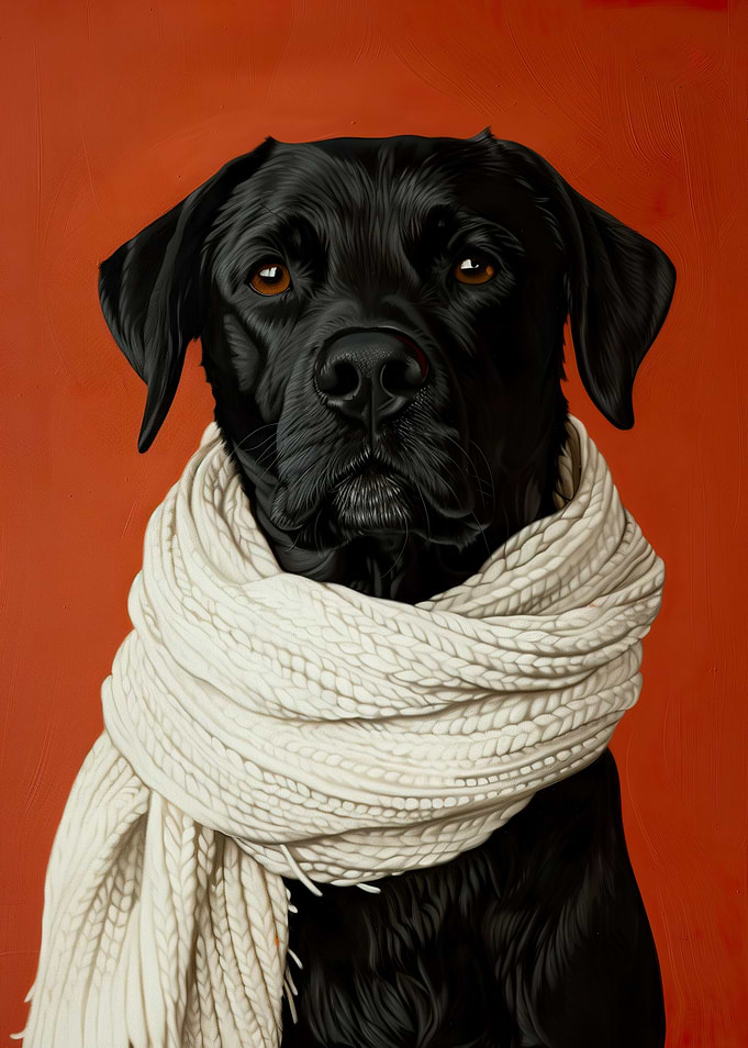 Classic Chic Black Dog