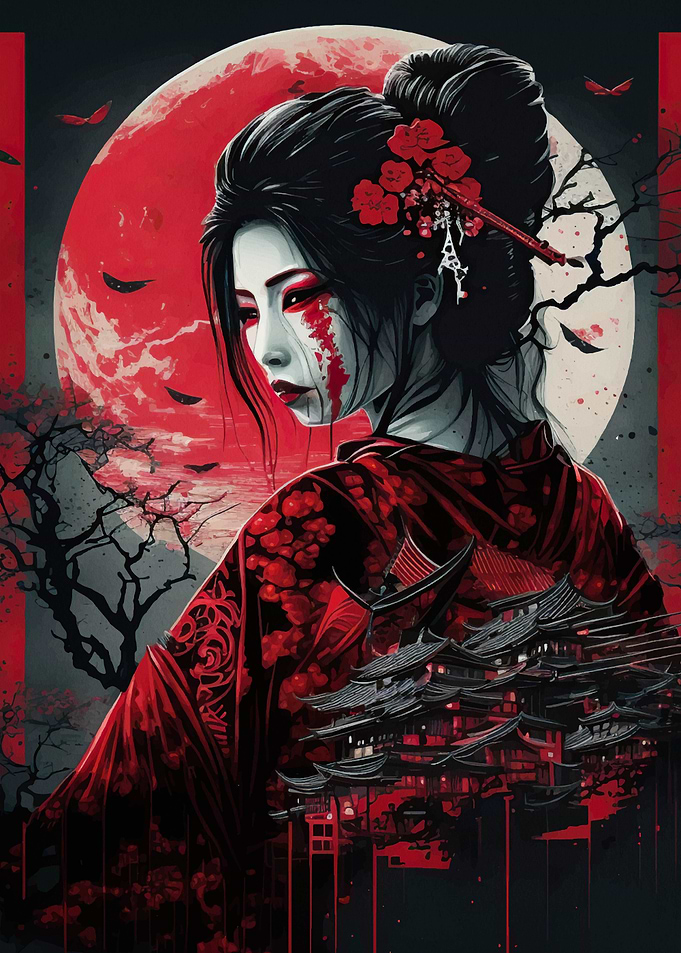 Geisha Japanese Warrior