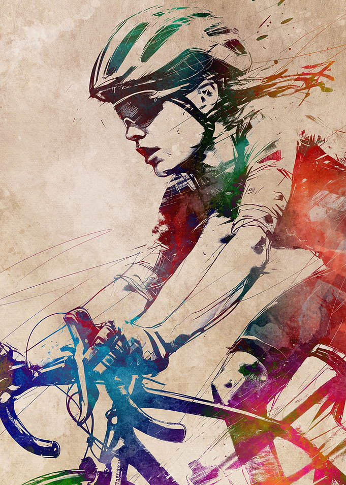 Bicycle sport art