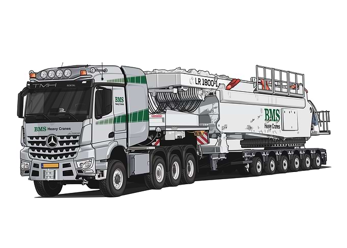Mercedes Actros BMS Crane