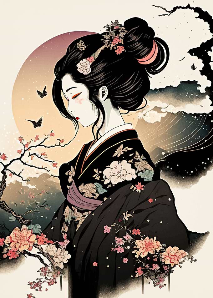 Geisha Japanese Warrior
