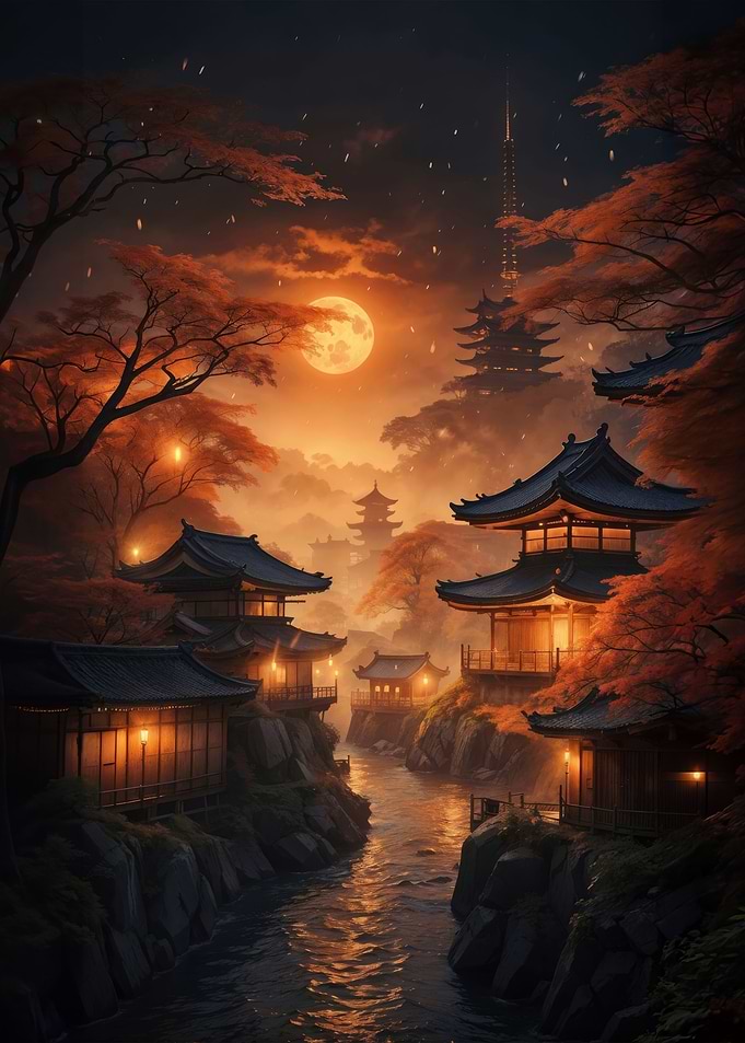 Moonlit Sakura Haven