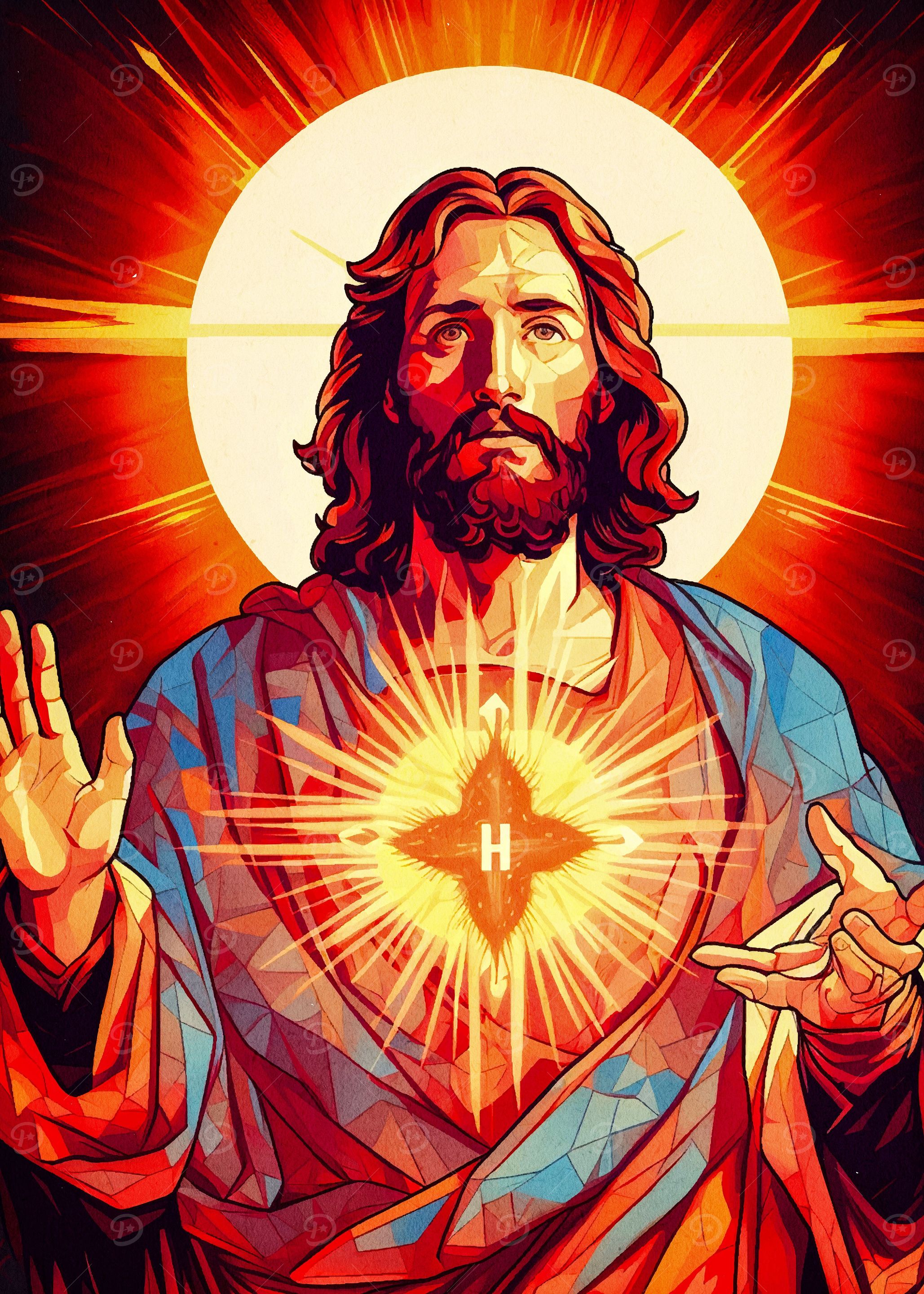 jesus christ watercolor