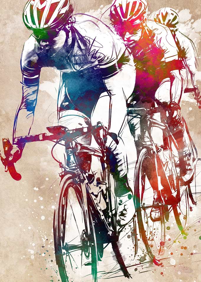 Bicycle sport art